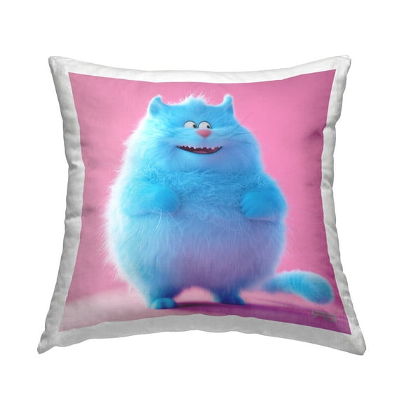 Stupell Industries Funny Blue Cat Decorative Printed Throw Pillow Design by RB.