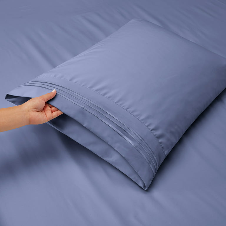 Nestl Bed Sheets Set, 1800 Series Soft Microfiber 16 Inches Deep Pocket 4  Piece Queen Sheet Set, Gray