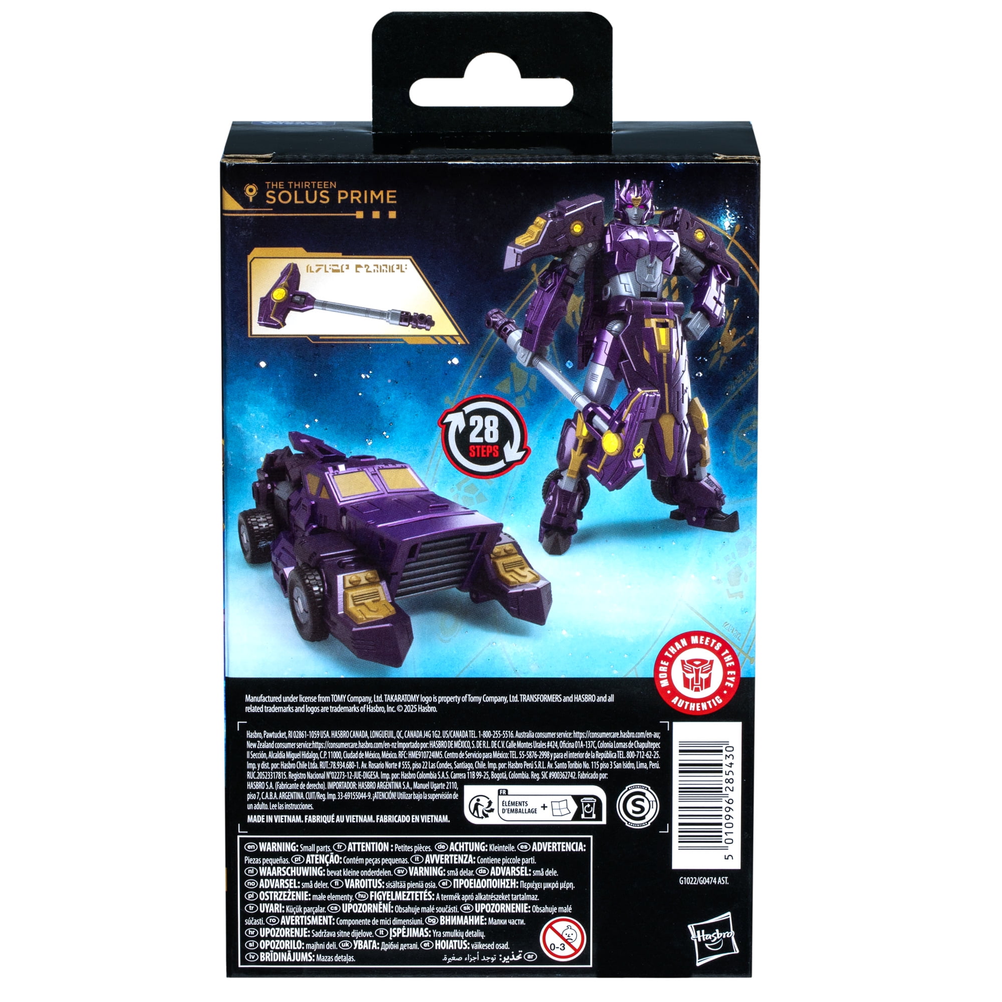 Transformers Age of the Primes Deluxe Class The Thirteen Solus Prime 5.5” Action Figure, 8+
