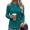 Dark Green, variant on Womens Off Shoulder Long Sleeve Top Loose Fit Tunic Blouse Soft Breathable Casual Daily Pullover Navy L