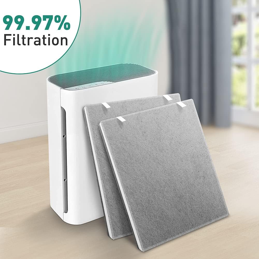 2 Pack Vital 100 Air Purifier Replacement Filter Compatible with LEVOIT Air Purifier Vital 100 Air Filter True H13 HEPA 3-in-1 High-Efficiency Filtration Air Filter Compared to Part Vital 100-RF,Repla