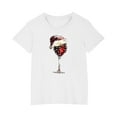 thumbnail image 4 of Odeerbi Kids Boys Girls Christmas T-shirt Christmas Print Casual Short Sleeve Tops Shirt Kids Clothes White, 4 of 4