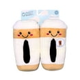 thumbnail image 3 of Fuzzy Babba Women's Coffee 3D Plush Slippers, 1-Pack, Sizes XS/S, M/L, L/XL, 3 of 7
