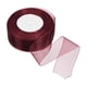 thumbnail image 1 of Uxcell 4cm 50 Yard Sheer Organza Ribbon Chiffon Fabric Gift Wrapping Burgundy Red, 1 of 6