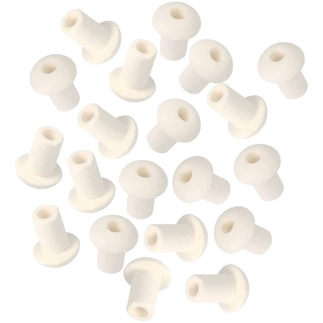 Shisuyan 20pcs Ceramic Wick Ceramic Wick Holder Supporting Ceramics Lamp Holder Wick Seat