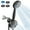 Black, variant on GPED Dual Shower Head Combo, Premium High Pressure 3-Way Rainfall Shower Combo with 35-Settings & Anti-Clog, Dual Shower Head with 60" Stainless Steel Hose & Durable Nozzles, All-Chrome Finish