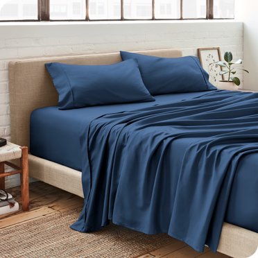 EOM Linens White XL Twin Flat Sheet - 66" X 104", 130 Thread Count, Cotton-Polyester Blend, Hotel Quality (1 Pack)