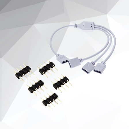 Raindrops 1 Set Rgb Led Strip Splitter Cable for Light Strip Connector 11.1Inch