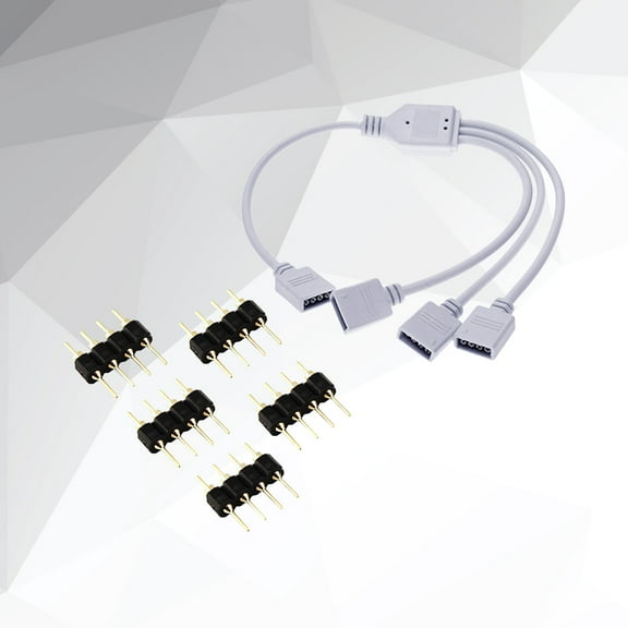 Raindrops 1 Set Rgb Led Strip Splitter Cable for Light Strip Connector 11.1Inch