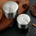 thumbnail image 6 of Worgeous 2Pcs 5.80X5.80X1.57Inch Loose Tea Strainer Easy to Clean Kitchen Tool, 6 of 8