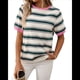 thumbnail image 1 of Camisetas de Corta con Bloques de Color A Rayas, Rosa y Verde, Talla L, 1 of 7