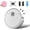 White, variant on Mini Robot Vacuum Cleaner for Car and Home, 3-in-1 Smart Sweeping and Mopping, Rechargeable, Low Noise, Pet Hair & Floor Cleane(Pink,Rechargeable)