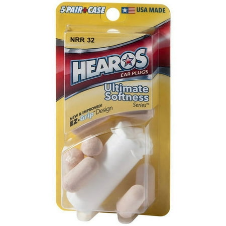 Hearos Ultimate Softness Series Ear Plugs, 5 Pair