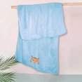 thumbnail image 1 of Toalla de baño para niños de Microfibra , suave, absorbente, de secado rápido, cómoda, con bordes, para niños y niñas. Mod. Azul Claro - Gato, 1 of 3