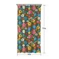 thumbnail image 5 of Pioneer Flower Floral Print Pattern Shower Curtain 36"x72", Bathroom Decorative Shower Curtain Set with 12 Hooks, Waterproof Washable, 5 of 6
