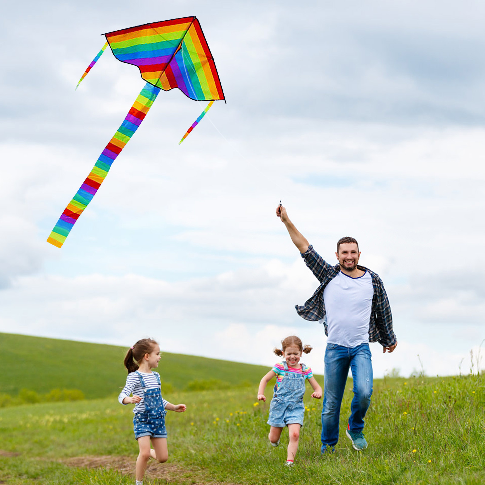 Large Delta Kite Orange, Beach Kite, Large Kite, Easy to Fly Huge Kites ...