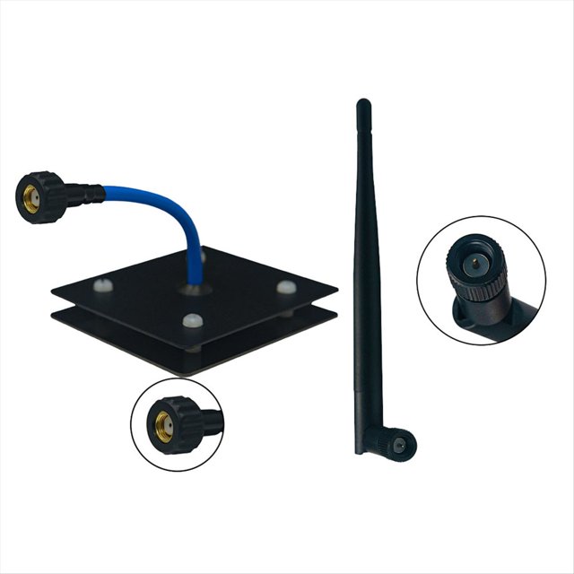 Antena de Direccional de Alta Ganancia 5,8G 14DBi SMA + Antena 5,8G para Dron de Carreras con VisióN en Primera Persona de Ala Fija Quadcopter MulticóPtero A