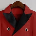 thumbnail image 4 of LIJCC Toddler Boy Formal Suit Clothes Gentleman Wedding Dress Outfit Long Sleeve Dress Shirt Jacket 5 PCS Set(Red,9-10 Years), 4 of 9
