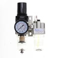 thumbnail image 1 of Filter/Regulator+Lubricator 1/8" NPT, 500 L/min c/w Bracket & Gauge, 1 of 1