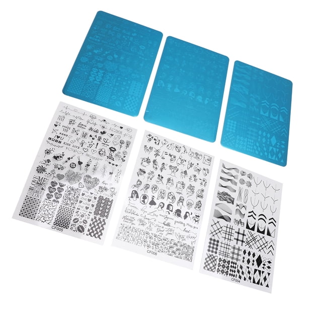 Placas De Sello De Imagen De Uñas, Diversos Patrones Irregulares Diferentes Patrones Placa De Estampado De Arte De Uñas Para Uñas Acrílicas