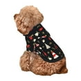 thumbnail image 5 of Fotbe Christmas Tree and Gold Socks Print Small Dog Sweater Hoodies Pet Grey Hooded Soft Fleece Sweatshirts with Pocket Fall Winter Puppy Cat Sweaters Warm Clothes-Medium, 5 of 7