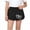 Black2, variant on Khunlpohl Girl's Knitted Shorts Printed Elastic Waisted Wide Legs Short Pant Summer Casual Cute Loose Outdoor Pants 1-12 Years