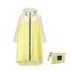 thumbnail image 1 of Matsuzay Mujeres Hombres Chubasquero Adultos Chubasquero Cremallera frontal Poliéster Impermeable Ropa de lluvia Camping Senderismo Capa Paraguas de lluvia amarillo beis, 1 of 6