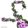 thumbnail image 2 of Guirlande de Roses Artificielles Suspendue Simple Fausse Vigne de Roses Guirlande Florale Décoration, 2 of 10