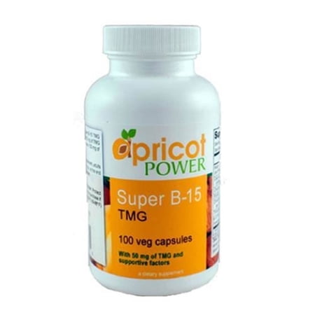 Apricot Power Super B-15 Non Toxic Pangamic Acid - Health Oxygen Levels & Energy - 100 Veg Caps