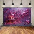 thumbnail image 2 of 202 Valtine's Day Photography Background Draping Fabric tic Love Heart Backdrop Curtain Drapes Photo Studio Prop, 2 of 8