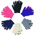 thumbnail image 4 of ToBeInStyle Women's Pack of 6 Acrylic Magic Gloves - Touch Screen Assorted - One Size, 4 of 7
