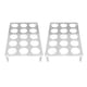 thumbnail image 4 of Juego de 2 soportes para cápsulas de café con encimera plana, soporte acrílico para cápsulas de café, bandeja de almacenamiento para cápsulas de café YX037, 15 ranuras, 4 of 5