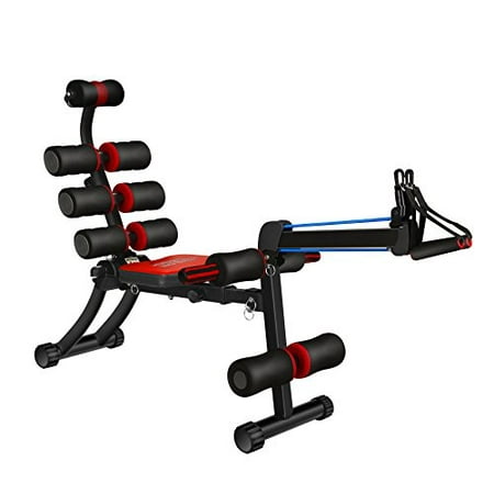 SYOSIN 22 in 1 Sit-up Exerciser Ab Machine Workout Fitness Equipment Home Gym with Rowing Machine Compatible Men