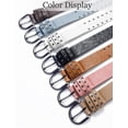 thumbnail image 4 of FEOYA PU Leather Belts for Women Studded Punk Belts Ladies Rock Rivet Belts Gothic Adjustable Goth Y2k Fashion Belts for Rocker Outfits Steampunk Costume Jeans Dresses, 4 of 6