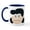 White/Navy Inside, variant on CafePress - Peanuts Emoji Lucy Annoyed - 11 oz Ceramic Mug - Novelty Coffee Tea Cup