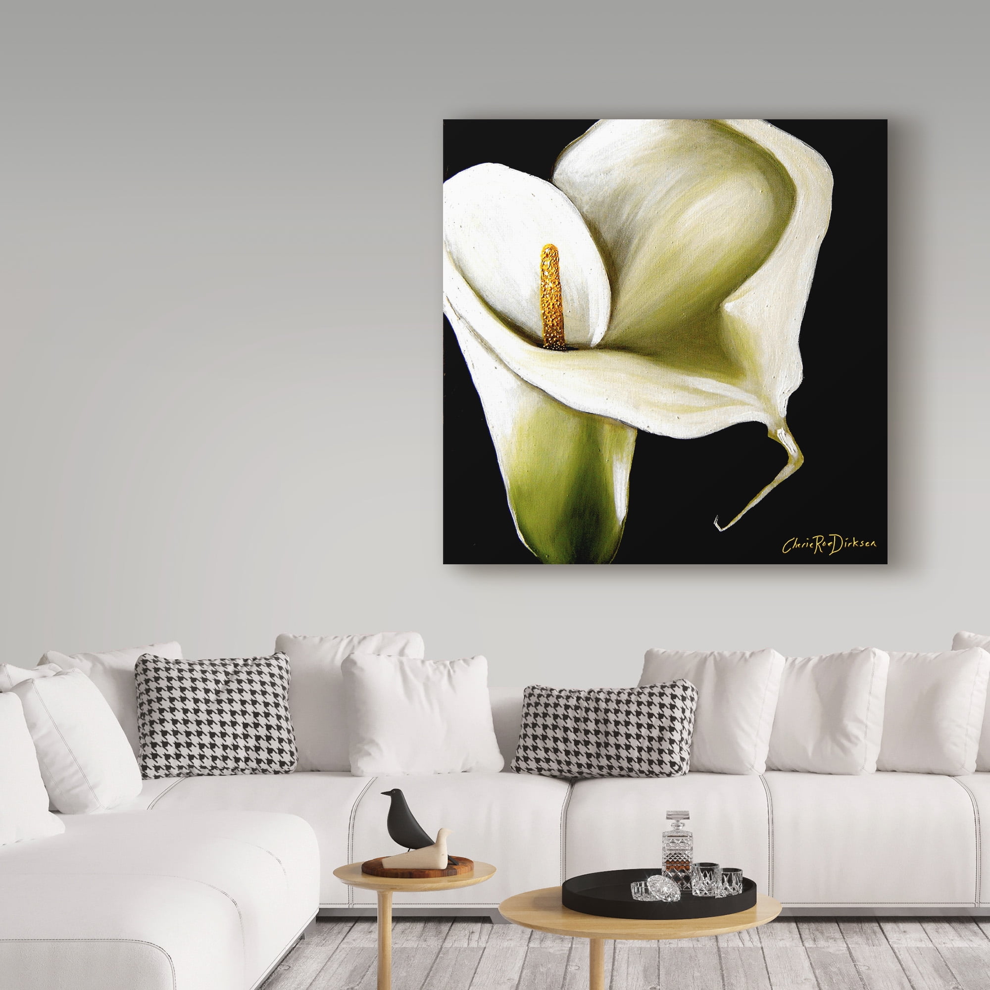 Trademark Fine Art 'Arum Lily' Canvas Art by Cherie Roe Dirksen