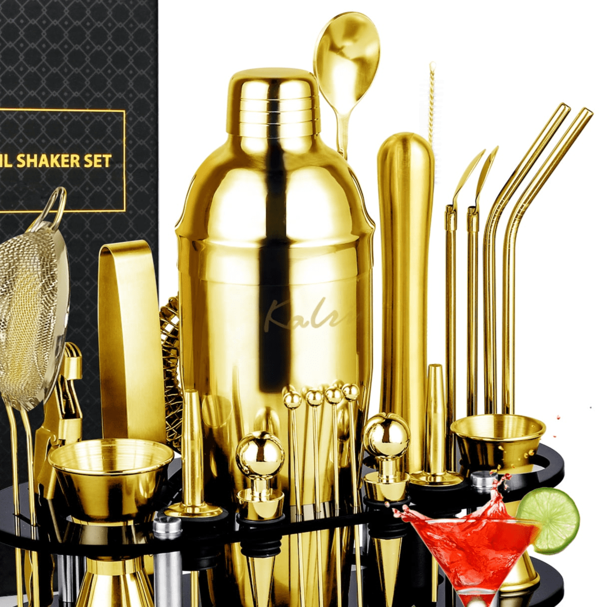 Professional Mixology Bartender Kit: 10-Piece Bar Set with