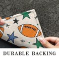 thumbnail image 6 of Colorful Footballs and Stars Pattern Door Rugs,Washable Non Slip Door Mats Indoor,Decorative Door Mats,Entry Mat Indoor for Entrance,Bedroom,Kitchen,Bathroom,16"x24", 6 of 6