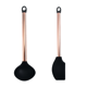 thumbnail image 1 of Juego de utensilios de cocina de 2 uds., herramientas de cocina con mango de acero inoxidable de silicona sin BPA resistentes al calor antiadherentes Namotu CPB-US-YYM897-6, 1 of 5