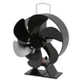thumbnail image 2 of Ventilador de chimenea de 6 aspas con módulo termoeléctrico para estufa de leña, alimentado por calor, para el hogar., 2 of 14