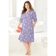 thumbnail image 5 of Dreams & Co. Plus Size Short Hooded Sweatshirt Robe, 5 of 6
