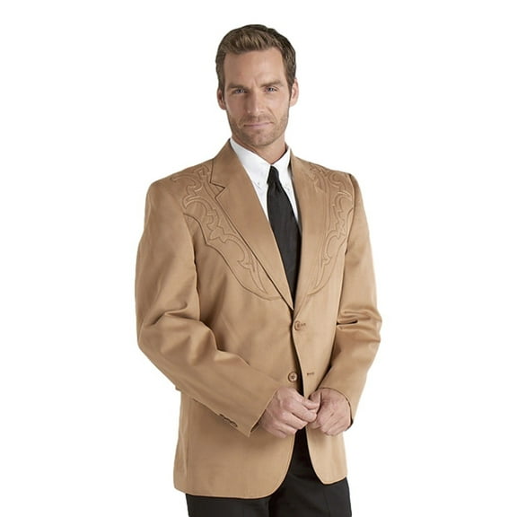 Circle S Men's Galveston Sportcoat Reg, Tall Tan 38 R