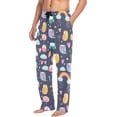 thumbnail image 5 of FREEAMG Men's Cotton Pajama Pants Lounge Sleep Pants Soft Sleepwear Pajama Bottoms with Pockets, 5 of 7