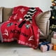 thumbnail image 1 of Manta para sofá, manta roja con decoración navideña, manta gruesa de invierno para sala de estar, manta de punto, manta de cama, bufanda de punto., 1 of 6