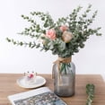 thumbnail image 6 of Fake Flowers Promotion Sale! Nomeni 24Pcs Artificial Leaves Long Stems Plants Artificial Flower Latex Real Bridal Wedding Bouquet Home Decoration, Home Decor Clearance Sale Army Green, 6 of 9