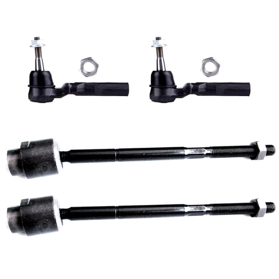 ECCPP 4pcs Front Inner Tie Rod End Front Outer Tie Rod End fit for 2004-2012 For Chevrolet for Malibu 2005-2010 For Pontiac G6 2007-2008 For Saturn Aura