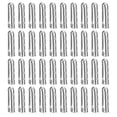 thumbnail image 1 of Unique Bargains Lot de 40 Embouts de Lacets en Métal 4.5x17mm Ouverture Cordons de Réparation Argent, 1 of 6