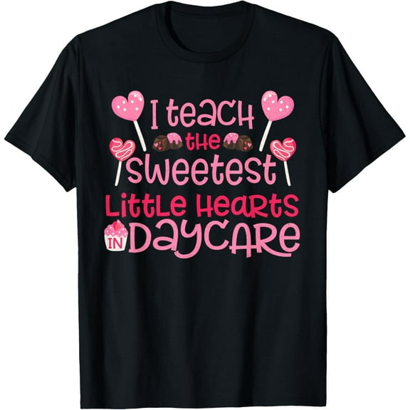 Teacher Valentines Day T Shirt Cute Daycare Teacher Gift T-Shirt