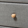 thumbnail image 5 of Baxton Studio Jonesy Mid-Century Linen Upholstered 6-Drawer Dresser, Multiple Colors, 5 of 5