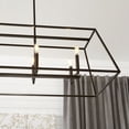 thumbnail image 2 of 654-8-86-Quorum Lighting-Gabriel - 8 Light Linear Pendant in Quorum Home Collection style - 17.25 inches wide by 13.75 inches high-Oiled Bronze Finish, 2 of 3
